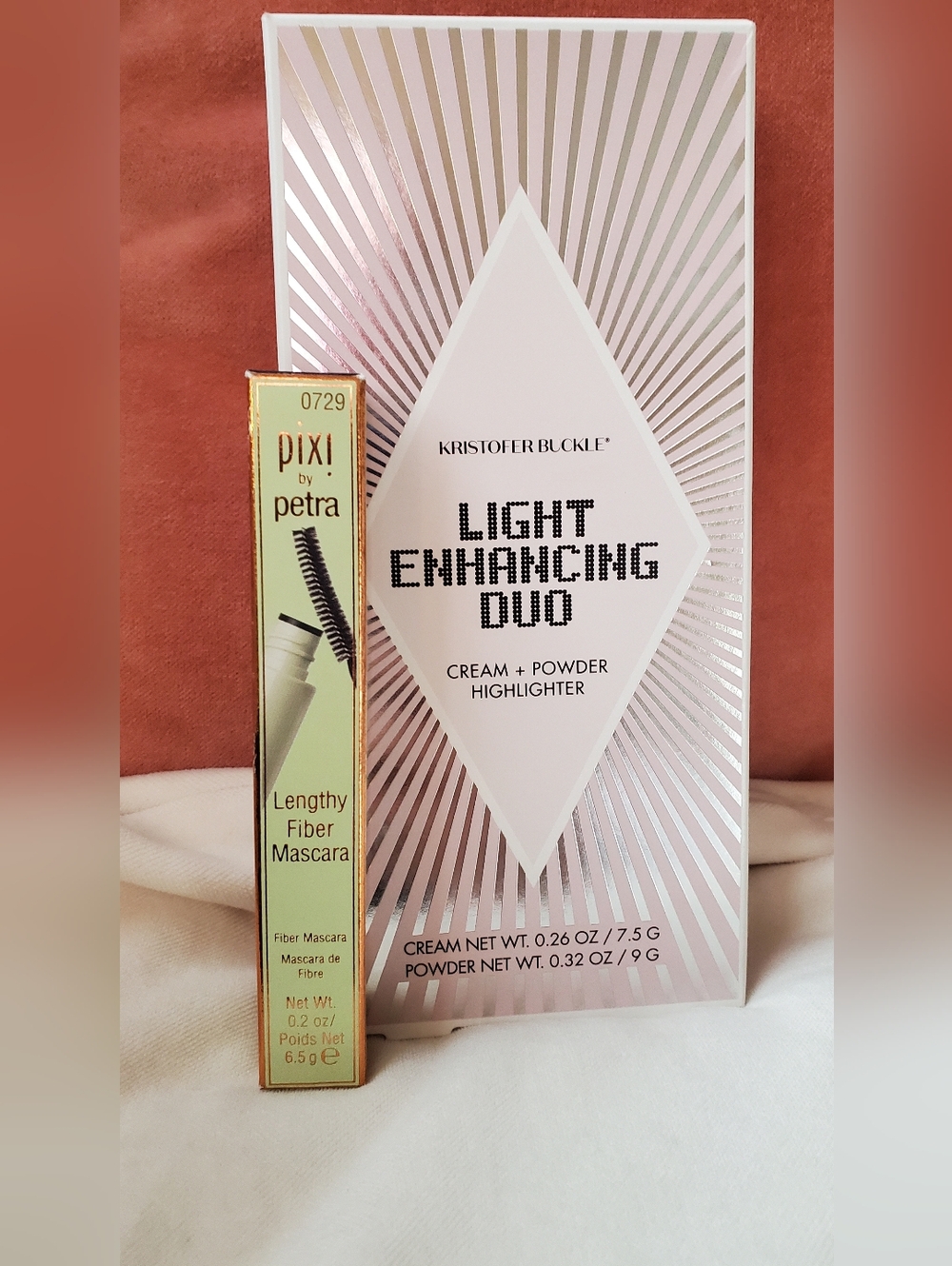 Mascara And Light Enhancing Duo Highlighter - Peach BUNDLE